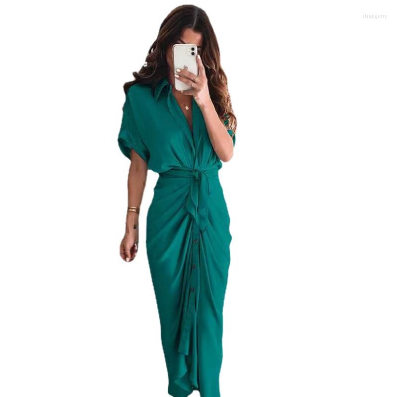 Casual Dresses Fashion Women Elegant Shirt Dress Printed Button Ruched Bandage High Waist Lantern Sleeve Tie Slit Lapel Long Beach Robe, 02
Casual Dresses Fashion Women Elegant Shirt Dress Printed Button Ruched Bandage High Waist Lantern Sleeve Tie Slit Lapel Long Beach Robe, 02
