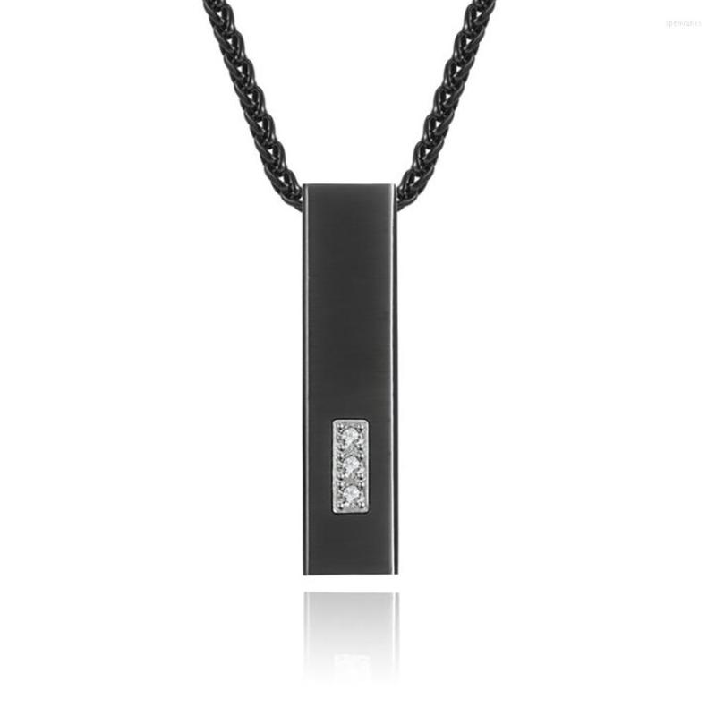 Chains Stainless Steel Black Cuboid Zircon Stone Long Bar Cremation Urn Pendant Necklace Jewelry Gift For Him With Chain
Chains Stainless Steel Black Cuboid Zircon Stone Long Bar Cremation Urn Pendant Necklace Jewelry Gift For Him With Chain