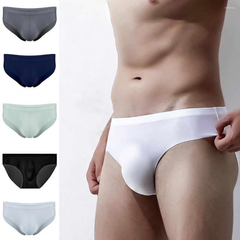 Underpants Seamless Low-rise U Convex Men Briefs Summer Translucent Ice Silk Panties, Black
Underpants Seamless Low-rise U Convex Men Briefs Summer Translucent Ice Silk Panties, Black
