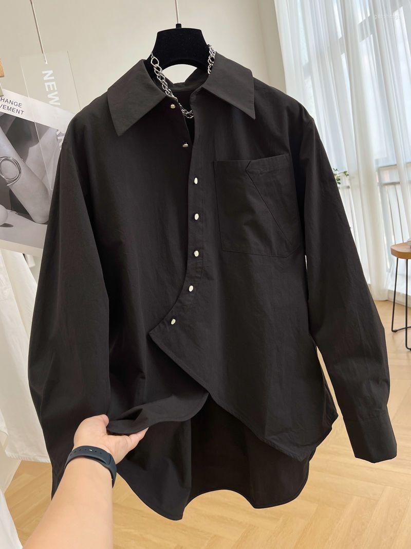 Women's Blouses Spring And Autumn French Style Unique Top Women's Oblique Cardigan Long Sleeve Shirt Womens Tops, White
Women's Blouses Spring And Autumn French Style Unique Top Women's Oblique Cardigan Long Sleeve Shirt Womens Tops, White