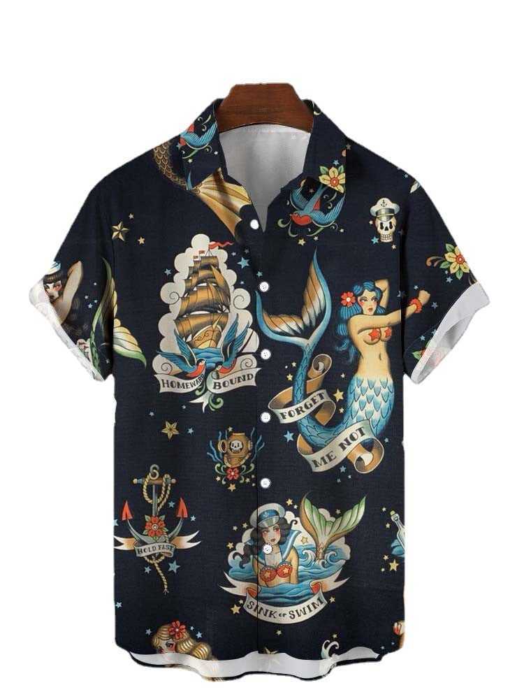Selling Summer 3D Shanhaijing Fashion Mermaid Series Hawaiian Men's Printed Shirts KY28, Ofsx-02034
Selling Summer 3D Shanhaijing Fashion Mermaid Series Hawaiian Men's Printed Shirts KY28, Ofsx-02034