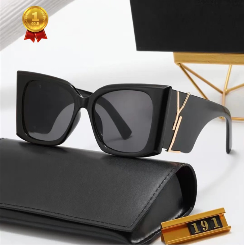 Luxury Designer Sunglasses for Women Glasses Metal Y Logo Glasses Womens Same Style UV Protection with Box 191
Luxury Designer Sunglasses for Women Glasses Metal Y Logo Glasses Womens Same Style UV Protection with Box 191
