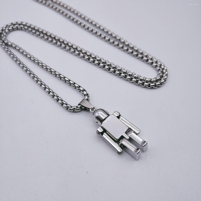 Pendant Necklaces Personality Robot Necklace Ins Hip Hop Hiphop Titanium Steel Student Bungee Street Accessories Halloween Jewelry Men
Pendant Necklaces Personality Robot Necklace Ins Hip Hop Hiphop Titanium Steel Student Bungee Street Accessories Halloween Jewelry Men