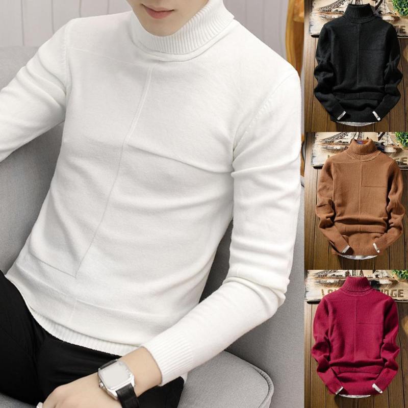 Men's Sweaters Winter Turtleneck Sweater Warm-keeping Close Fit Men Polyester Stylish Elastic Pullover For Daily Wear, White
Men's Sweaters Winter Turtleneck Sweater Warm-keeping Close Fit Men Polyester Stylish Elastic Pullover For Daily Wear, White