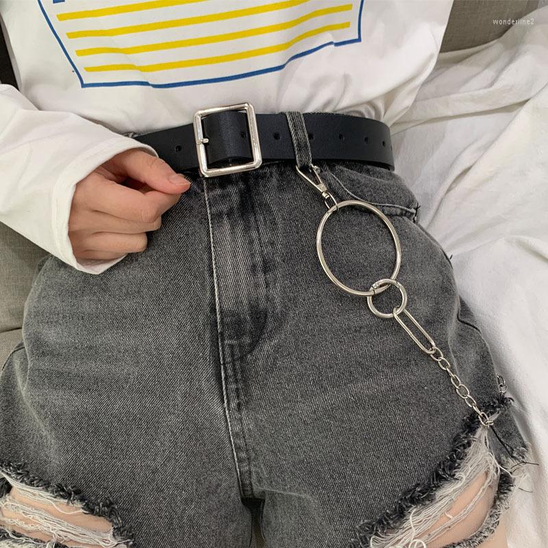 Belts Women Belt Imitation Leather Pin Buckle Punk Wind Jeans Fashion Individual Decorative Chain, Black
Belts Women Belt Imitation Leather Pin Buckle Punk Wind Jeans Fashion Individual Decorative Chain, Black