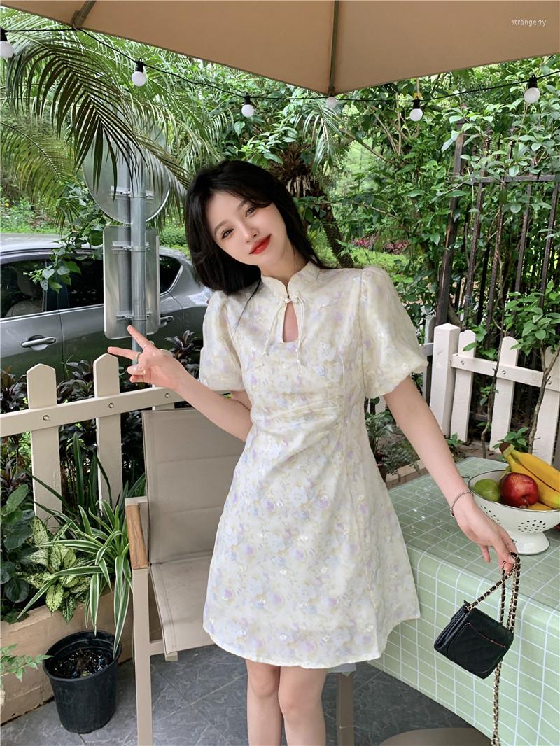 Party Dresses Fairy Elegent Woman Temperament Of Qipao Young Feeling Small Broken Flower Skirt Design Chinese Style Dress, Purple
Party Dresses Fairy Elegent Woman Temperament Of Qipao Young Feeling Small Broken Flower Skirt Design Chinese Style Dress, Purple