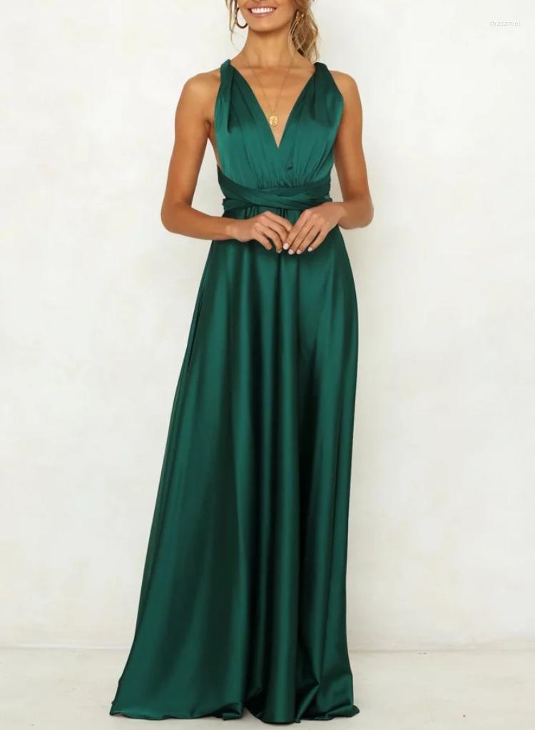 Casual Dresses 2023 Spring Autumn Women Dress Backless Sleeveless Satin V-Neck Ankle-Length Elegant Sexy Party Beach Style, Green
Casual Dresses 2023 Spring Autumn Women Dress Backless Sleeveless Satin V-Neck Ankle-Length Elegant Sexy Party Beach Style, Green