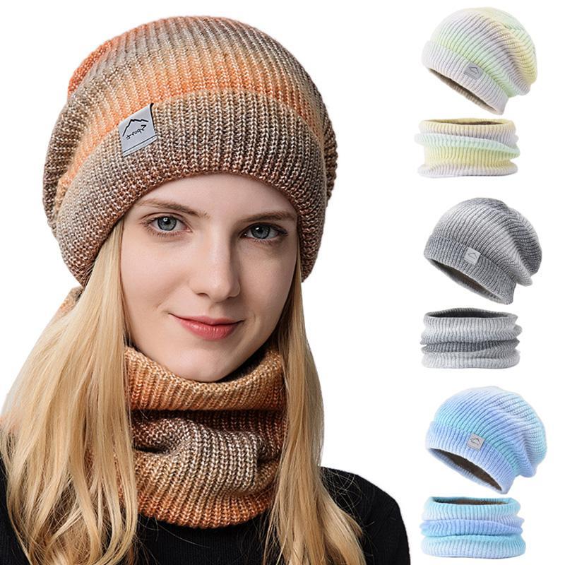 Beanies Beanie/Skull Caps Women Winter Hat Fashion Keep Warm Thicken Knitted Scarf Mask Set Wool Gradient Color Hats Outdoor Thick Hedging C
Beanies Beanie/Skull Caps Women Winter Hat Fashion Keep Warm Thicken Knitted Scarf Mask Set Wool Gradient Color Hats Outdoor Thick Hedging C