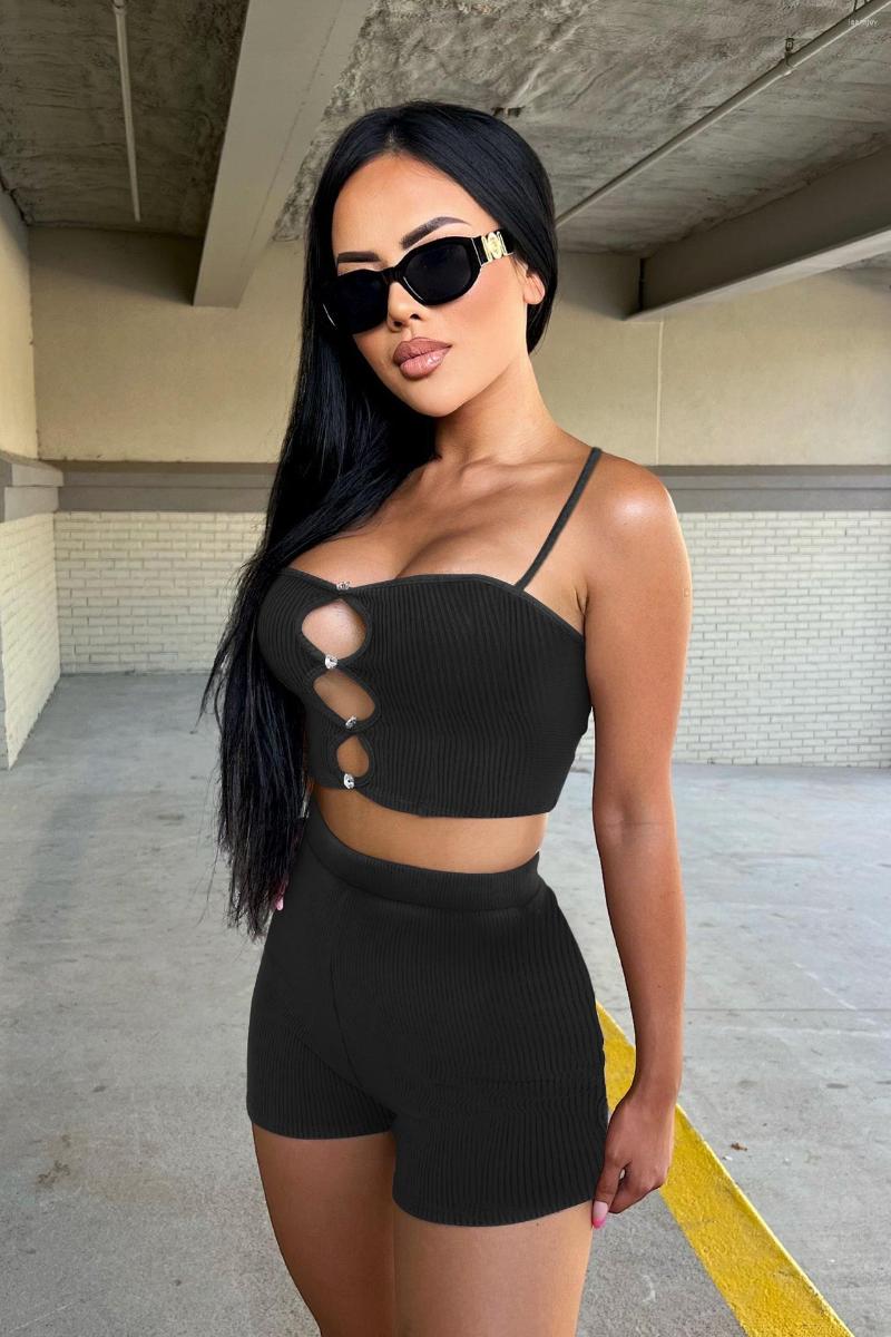 Women' Tracksuits Tracksuit Women Ribbed Hollow Out Two Piece Set Suspender Crop Top 2023summer Sexy Part Club Bodycon Mesh Biker Shorts, Black
Women' Tracksuits Tracksuit Women Ribbed Hollow Out Two Piece Set Suspender Crop Top 2023summer Sexy Part Club Bodycon Mesh Biker Shorts, Black