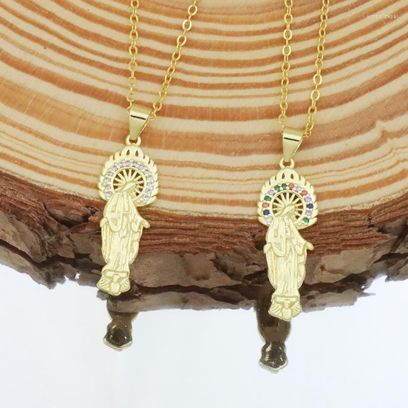 Pendant Necklaces Zircon Lightweight Virgin Mary Christian Necklace For Women Gold Color Simple Church Jewelry Memorial Day Gifts
Pendant Necklaces Zircon Lightweight Virgin Mary Christian Necklace For Women Gold Color Simple Church Jewelry Memorial Day Gifts