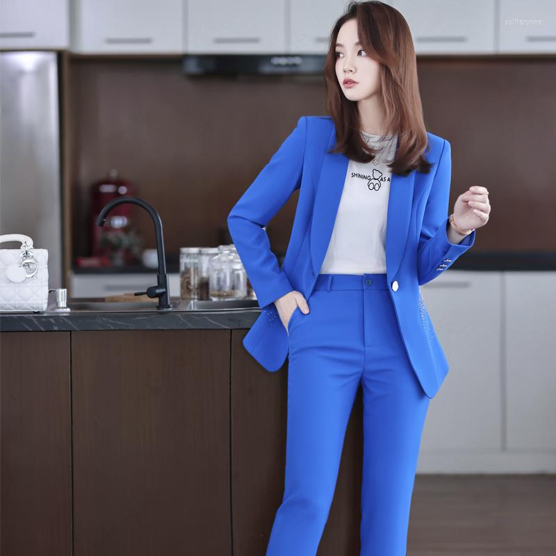 Women' Two Piece Pants Green Apricot Black Autumn And Winter Korean Fashion Temperament Small Suit Women' Business Long Sleeved Formal
Women' Two Piece Pants Green Apricot Black Autumn And Winter Korean Fashion Temperament Small Suit Women' Business Long Sleeved Formal