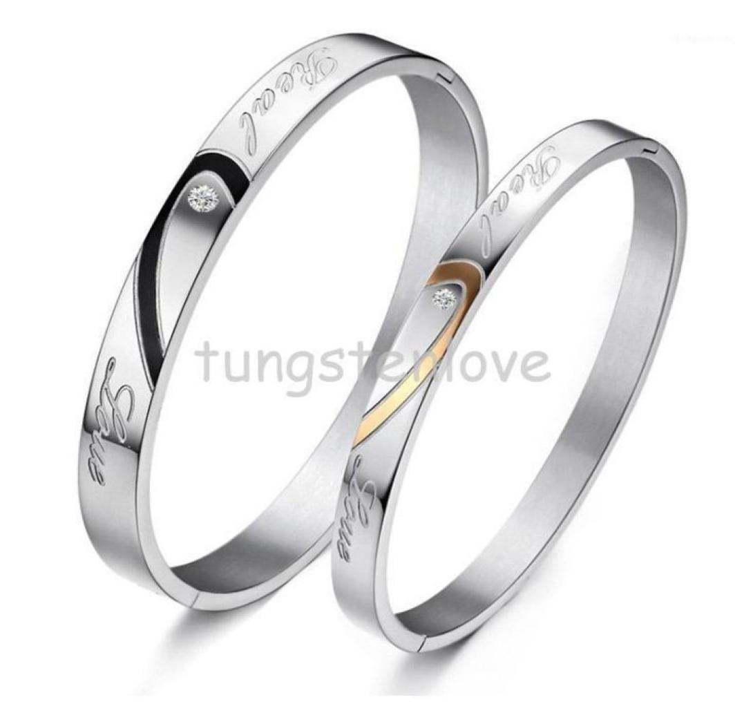Bangle 1 Piece Couples Bracelets Heart Shape Stainless Steel quotReal Lovequot Engraved Promise For With Rhinestone18938373
Bangle 1 Piece Couples Bracelets Heart Shape Stainless Steel quotReal Lovequot Engraved Promise For With Rhinestone18938373