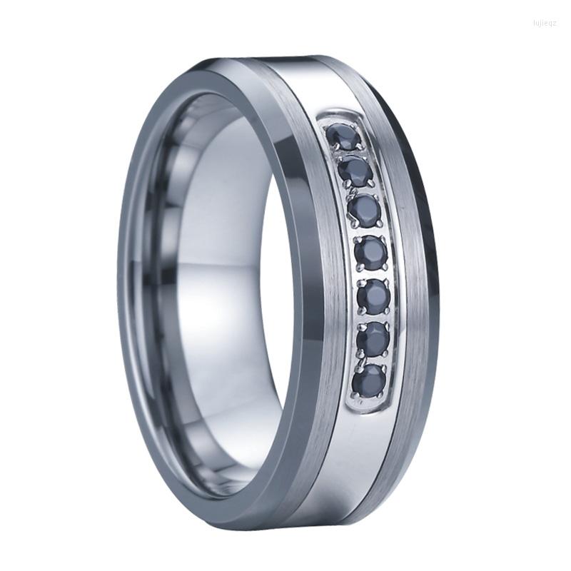 Cluster Rings Tungsten Jewellery Men Wedding Bands Love Alliance Unique Black Cz Diamond Gents Finger Promise For Male Man
Cluster Rings Tungsten Jewellery Men Wedding Bands Love Alliance Unique Black Cz Diamond Gents Finger Promise For Male Man