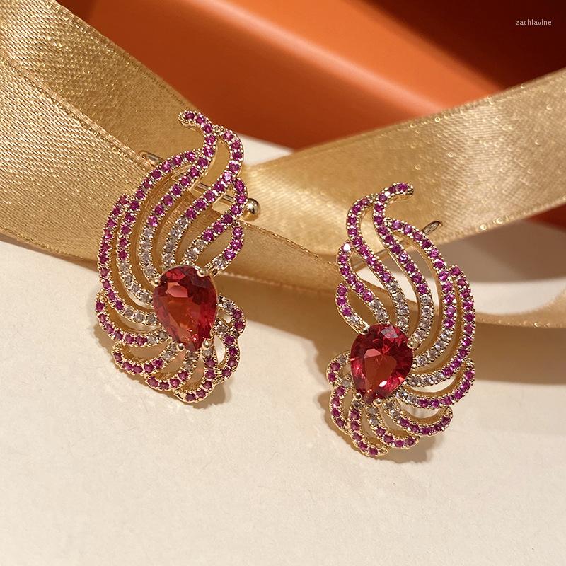 Dangle Earrings Luxury Short Fire Phoenix Red Drop Cubic Zircon Simple Banquet High Quality Holiday Wedding Bridesmaids Jewelry
Dangle Earrings Luxury Short Fire Phoenix Red Drop Cubic Zircon Simple Banquet High Quality Holiday Wedding Bridesmaids Jewelry