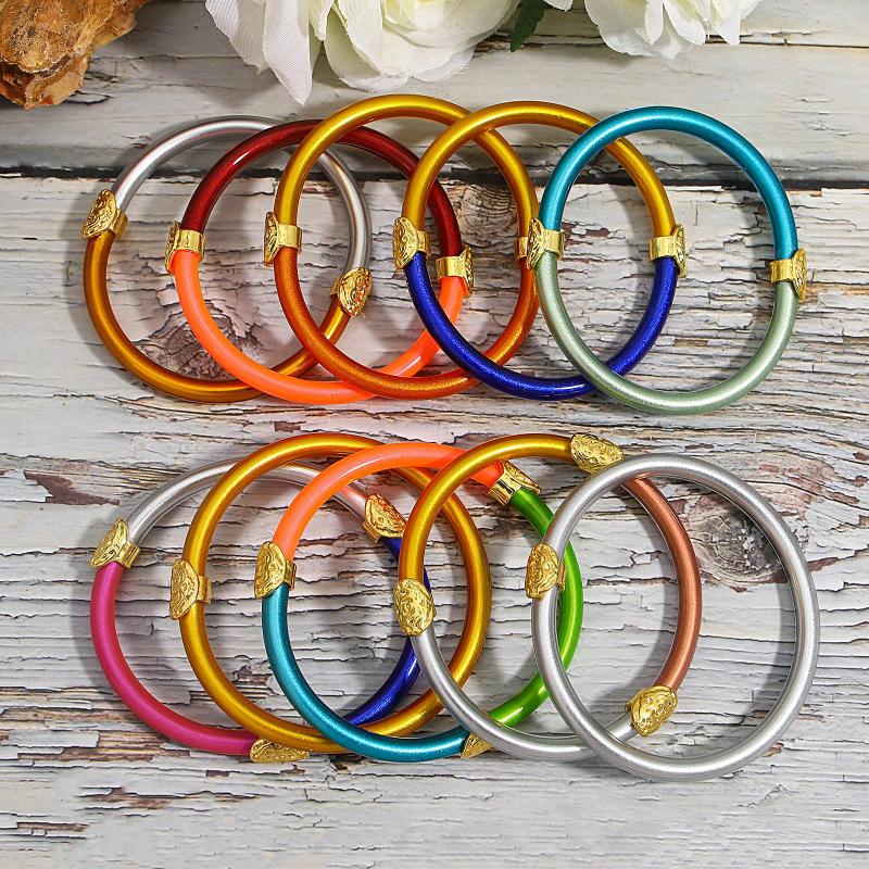Bangle Amorcome Buddhist Rush Bracelets Lightweight Tibetan Buddha Girls Bowknot Glitter Silicone Filled Stack Gift
Bangle Amorcome Buddhist Rush Bracelets Lightweight Tibetan Buddha Girls Bowknot Glitter Silicone Filled Stack Gift
