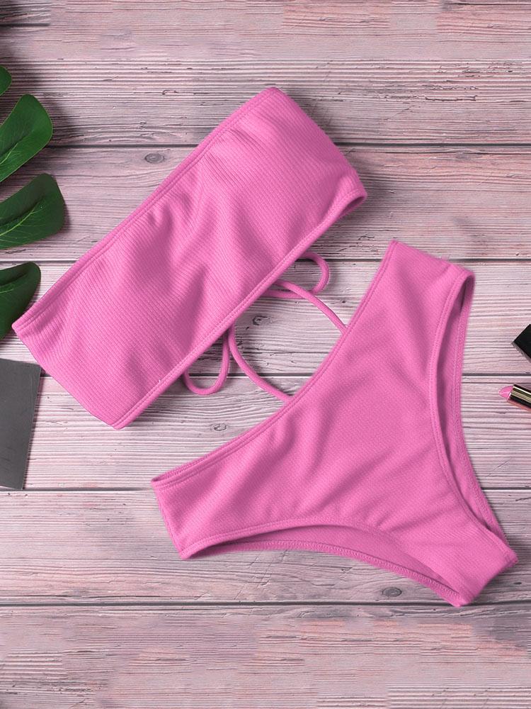 Swimwear New Bikini High Waist Strapless Sexy Bikini Women Swimwear Women Swimsuit Padded Bathing Suit Monokin Pure Color, Red
Swimwear New Bikini High Waist Strapless Sexy Bikini Women Swimwear Women Swimsuit Padded Bathing Suit Monokin Pure Color, Red