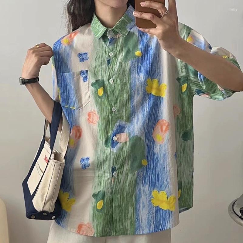 Women's Blouses Spring Autumn Top Cartoon Print Cute Cotton Loose Short Sleeve Shirt Women Camisas De Mujer
Women's Blouses Spring Autumn Top Cartoon Print Cute Cotton Loose Short Sleeve Shirt Women Camisas De Mujer