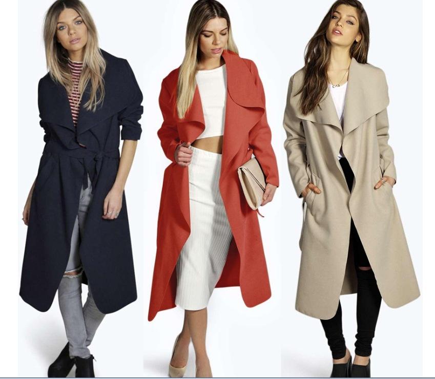 Women's Trench Coats ZOGAA Women Plus Size 3XL Wool Blend Coat Casual Warm Winter Lapel Long Sleeve Belted Slim Solid Large Overcoat, Blue 
Women's Trench Coats ZOGAA Women Plus Size 3XL Wool Blend Coat Casual Warm Winter Lapel Long Sleeve Belted Slim Solid Large Overcoat, Blue