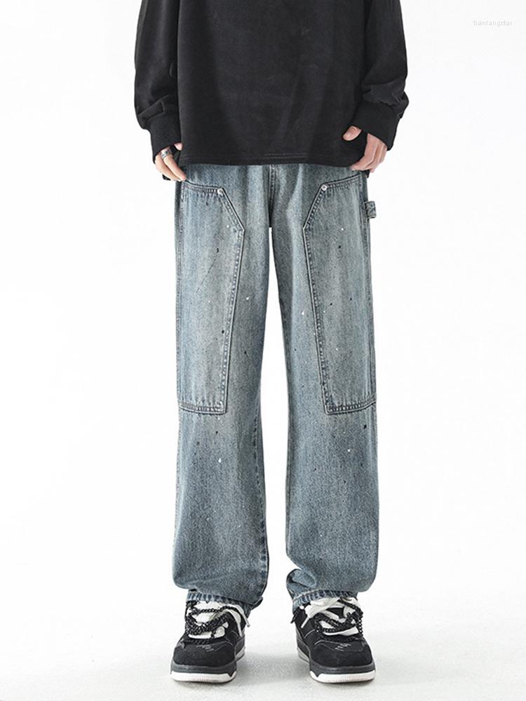 Men's Jeans Star Print Men Clothing High Street Vintage Washed Loose Casual Straight Ripped For Pants Y2k Clothes, Blue
Men's Jeans Star Print Men Clothing High Street Vintage Washed Loose Casual Straight Ripped For Pants Y2k Clothes, Blue