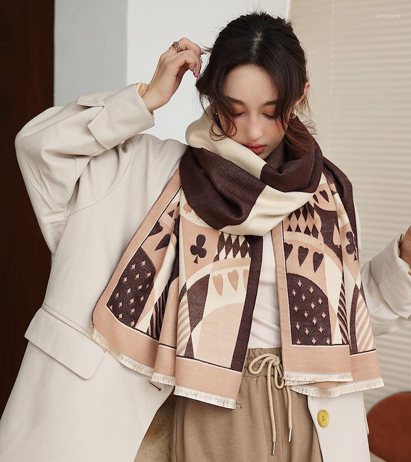 Scarves Luxury Winter Cashmere Scarf For Women Design Warm Pashmina Blanket Scarve Female Shawl Wraps Thick Tassel Foulard BufandaScarves Ki
Scarves Luxury Winter Cashmere Scarf For Women Design Warm Pashmina Blanket Scarve Female Shawl Wraps Thick Tassel Foulard BufandaScarves Ki