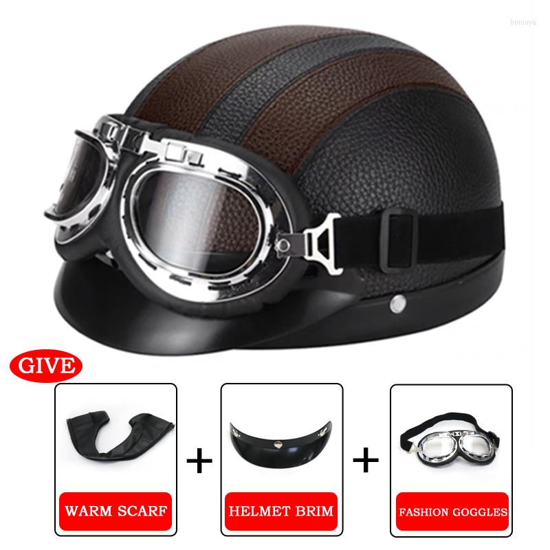 Motorcycle Helmets Retro Leather Motorbike Helmet Riding Vintage Cruiser Touring Half Moto Bicycle Scooter Skating Baseball Cap
Motorcycle Helmets Retro Leather Motorbike Helmet Riding Vintage Cruiser Touring Half Moto Bicycle Scooter Skating Baseball Cap