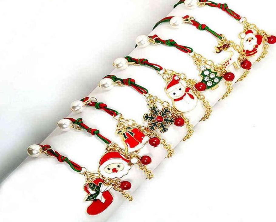 2022 Christmas Theme Braided Rope Bracelet Santa Claus Elk Xmas Tree Alloy Pendant Women Kid Gifts Party Jewelry4541439
2022 Christmas Theme Braided Rope Bracelet Santa Claus Elk Xmas Tree Alloy Pendant Women Kid Gifts Party Jewelry4541439