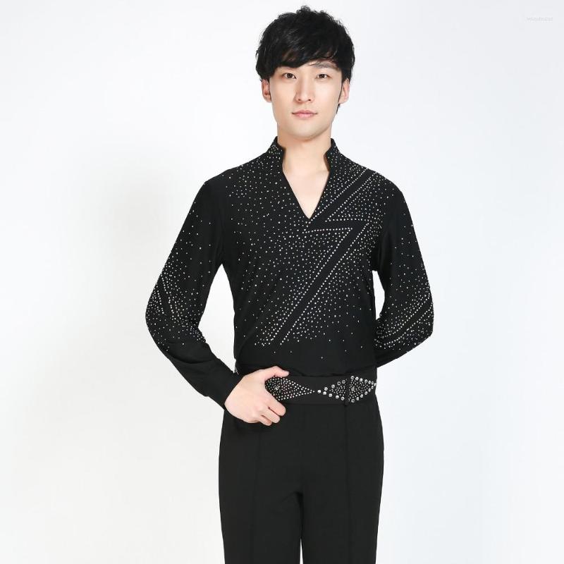 Stage Wear 2023 Crystal Cotton Bright Diamond Black Waltz Latin Dance Top Men Shirts Ballroom Shirt
Stage Wear 2023 Crystal Cotton Bright Diamond Black Waltz Latin Dance Top Men Shirts Ballroom Shirt