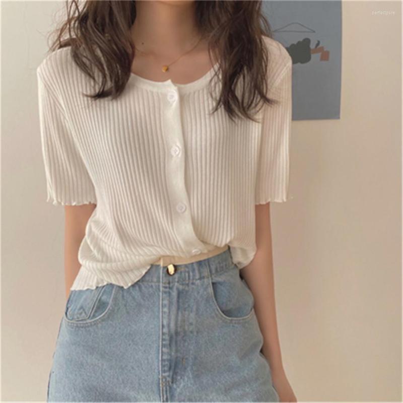 Women's Knits 2023 Korean Temperament O-neck Solid Cardigans Loose Women Tops Fashion Ice Silk Knitted Sweater Female Summer, Green
Women's Knits 2023 Korean Temperament O-neck Solid Cardigans Loose Women Tops Fashion Ice Silk Knitted Sweater Female Summer, Green