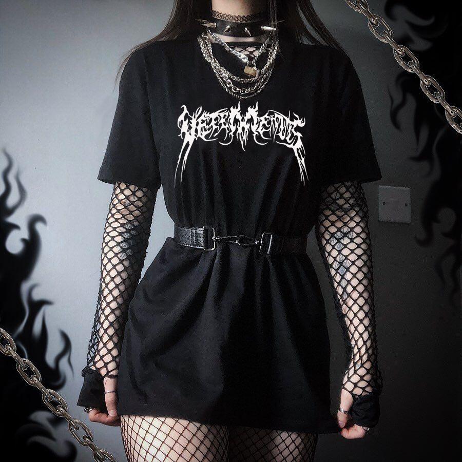 T-Shirt women's t shirts gothic dark streetwear femme clothes punk Sexy vintage Short sleeve Harajuku Letter Casual tops Hip hop tees, Black
T-Shirt women's t shirts gothic dark streetwear femme clothes punk Sexy vintage Short sleeve Harajuku Letter Casual tops Hip hop tees, Black