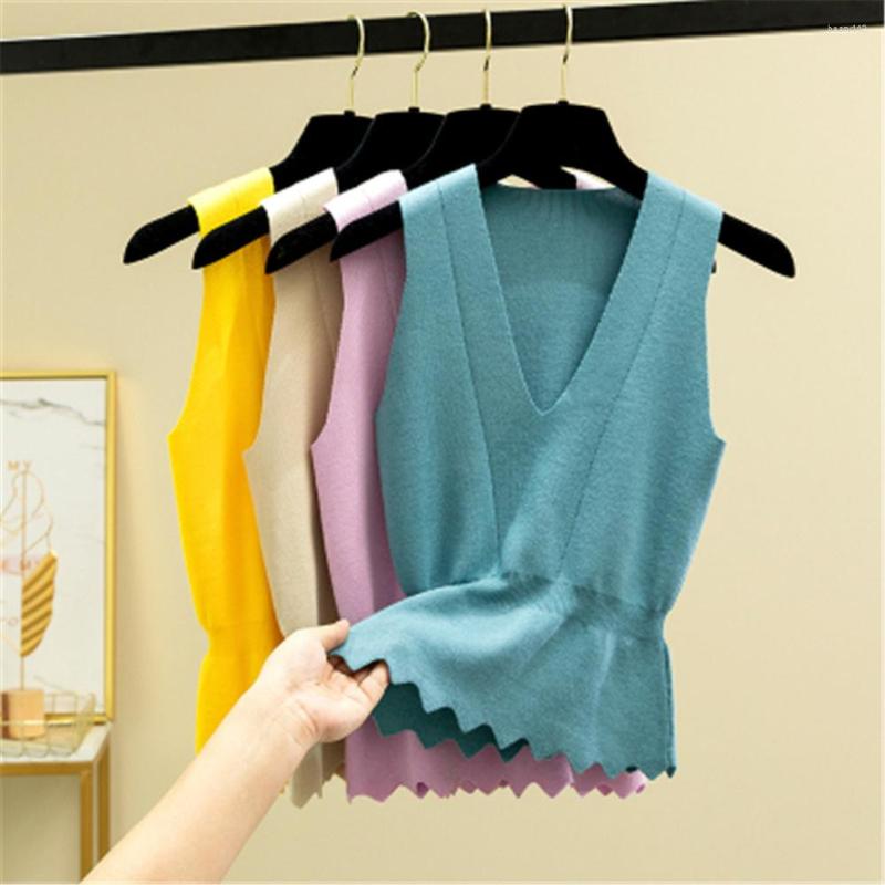 Women' Vests 2023 Women Solid Sleeveless Knitted Sweater Vest Waistcoat Side Bow Casual Female Pullover Fashion Spring Lady ZY4958, Beige
Women' Vests 2023 Women Solid Sleeveless Knitted Sweater Vest Waistcoat Side Bow Casual Female Pullover Fashion Spring Lady ZY4958, Beige