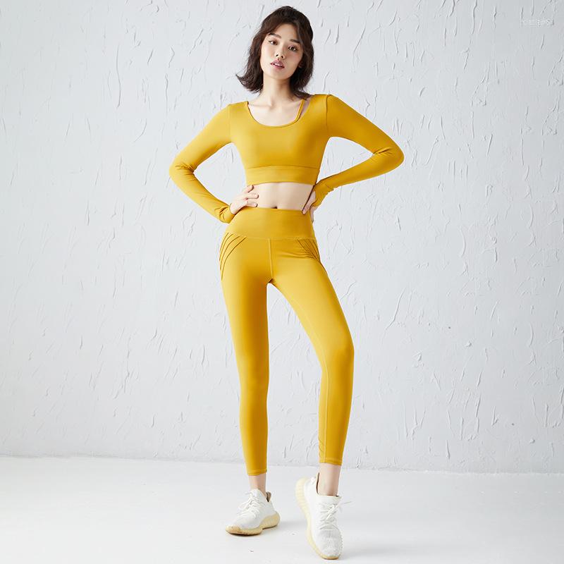 Active Pants Spring And Summer Yoga Fitness Long Sleeve Skin Feeling Naked High Waist Hip Lifting, Yellow
Active Pants Spring And Summer Yoga Fitness Long Sleeve Skin Feeling Naked High Waist Hip Lifting, Yellow