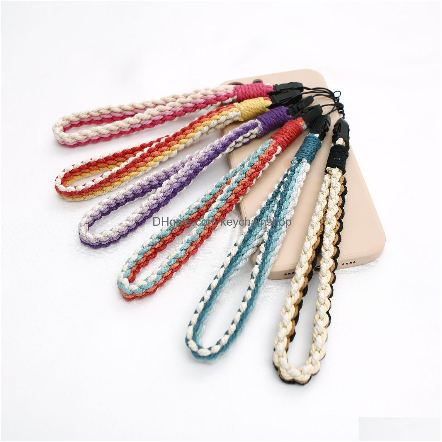 Key Rings Wrist Chain National Style Mobile Phone Party Lanyard Color Backpack Ring Braided Rope Pendant Drop Delivery Jewelry Dhryb
Key Rings Wrist Chain National Style Mobile Phone Party Lanyard Color Backpack Ring Braided Rope Pendant Drop Delivery Jewelry Dhryb