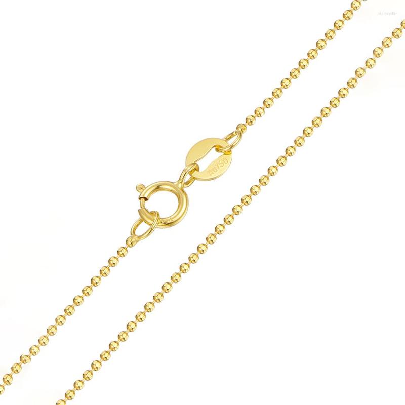 Chains 1PCS Pure Solid 18K Yellow Gold Women Mini Carved Beads Chain Link Necklace 0.8-1.2mmW
Chains 1PCS Pure Solid 18K Yellow Gold Women Mini Carved Beads Chain Link Necklace 0.8-1.2mmW