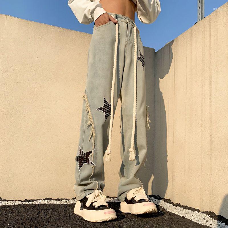 Men' Jeans Loose Baggy Pants Wide Leg High Street Pentagram Summer Streetwear Trousers Denim Vintage Clothing Men' Y2k Casual
Men' Jeans Loose Baggy Pants Wide Leg High Street Pentagram Summer Streetwear Trousers Denim Vintage Clothing Men' Y2k Casual