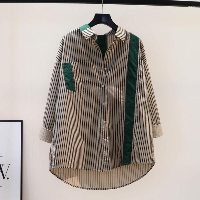 Women's Blouses Shirts Woman 2023 Vintage Casual Striped Blouse Long Sleeve Women Shirt Chic Loose Blusas Tops Jacket Coat, Green
Women's Blouses Shirts Woman 2023 Vintage Casual Striped Blouse Long Sleeve Women Shirt Chic Loose Blusas Tops Jacket Coat, Green