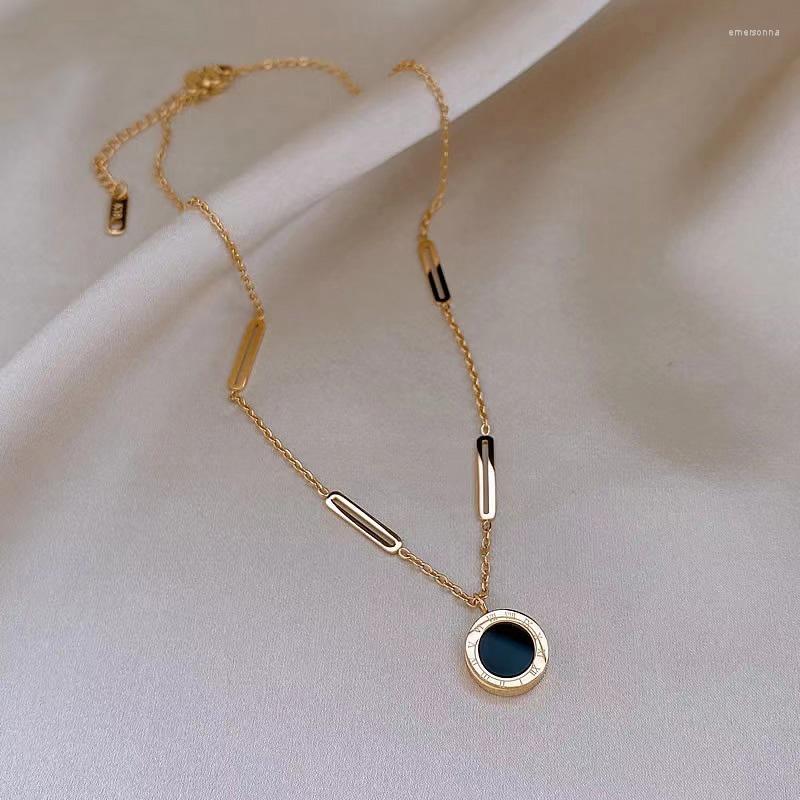 Chains 2023 Classic Fashion Stainless Steel Roman Digital Wafer Pendant Necklace For Women Jewelry Christmas Party Sexy
Chains 2023 Classic Fashion Stainless Steel Roman Digital Wafer Pendant Necklace For Women Jewelry Christmas Party Sexy