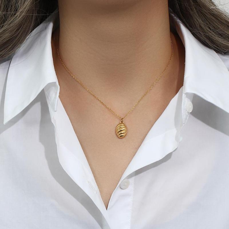 Pendant Necklaces 2023 Trendy Bread Necklace Minimalist Adjustable 18K Plated Stainless Steel O-Chain Jewelry For Women
Pendant Necklaces 2023 Trendy Bread Necklace Minimalist Adjustable 18K Plated Stainless Steel O-Chain Jewelry For Women