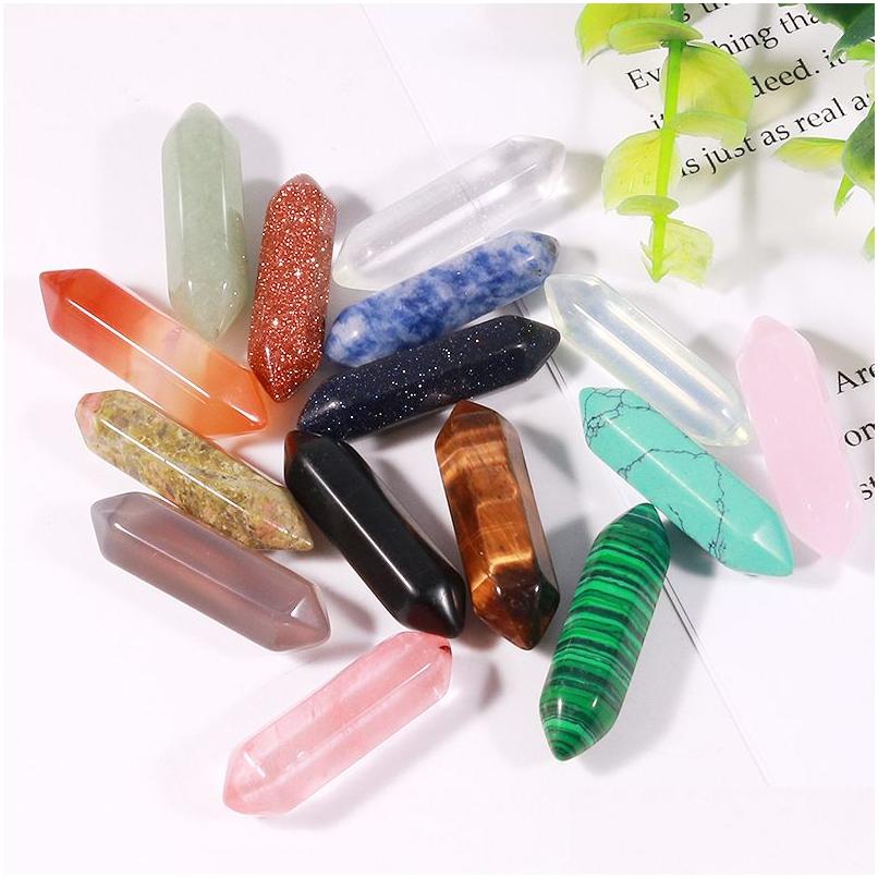 Stone Natural Crystal Semiprecious Chakra Hexagon Prism Opal Rose Quartz Turquoise Heart For Necklace Earrrings Jewelry Drop Delivery Dh5Kj
Stone Natural Crystal Semiprecious Chakra Hexagon Prism Opal Rose Quartz Turquoise Heart For Necklace Earrrings Jewelry Drop Delivery Dh5Kj