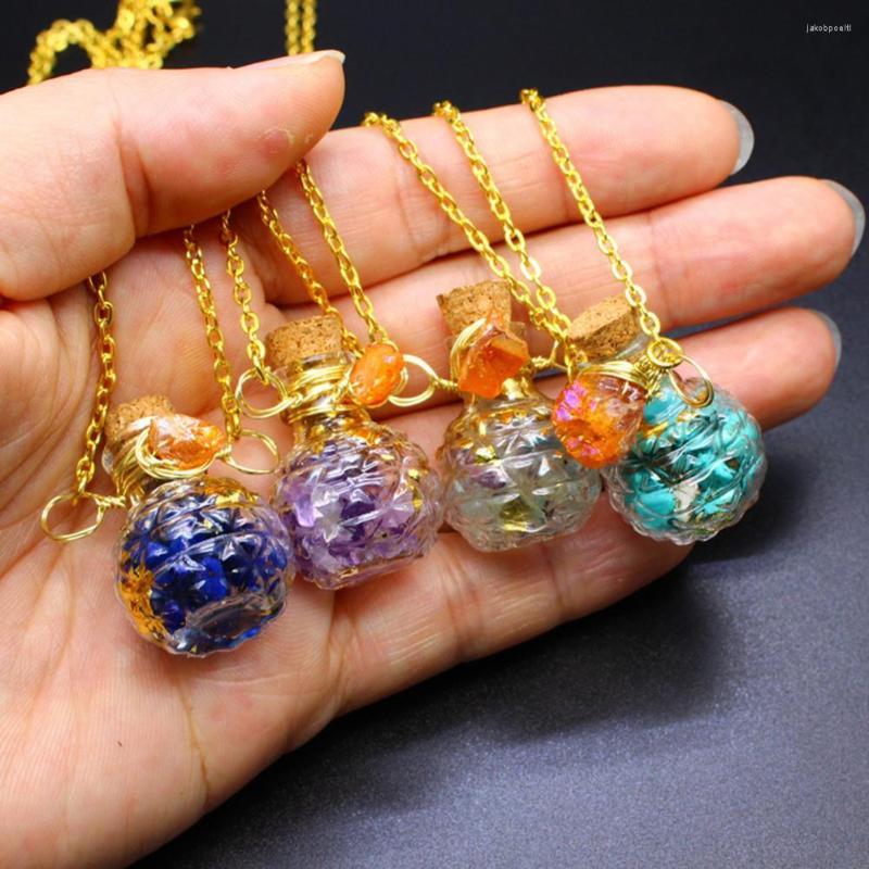 Pendant Necklaces Necklace Geometric Delicate Colors Personality Decor Natural Stone Wishing Bottle Charm Jewelry Accessory
Pendant Necklaces Necklace Geometric Delicate Colors Personality Decor Natural Stone Wishing Bottle Charm Jewelry Accessory