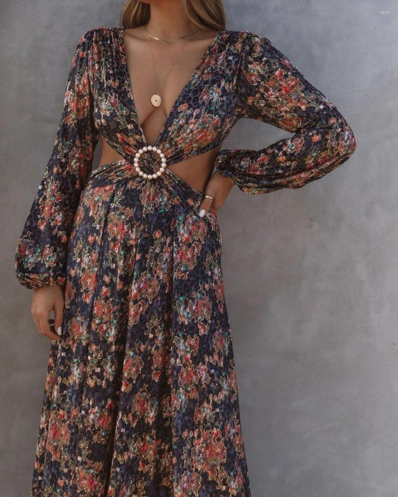 Casual Dresses 2023 High-end Young Sexy Chiffon Holiday Open Deep V-Neck High Waist Women Long A-Line Spit Dress, Blue
Casual Dresses 2023 High-end Young Sexy Chiffon Holiday Open Deep V-Neck High Waist Women Long A-Line Spit Dress, Blue