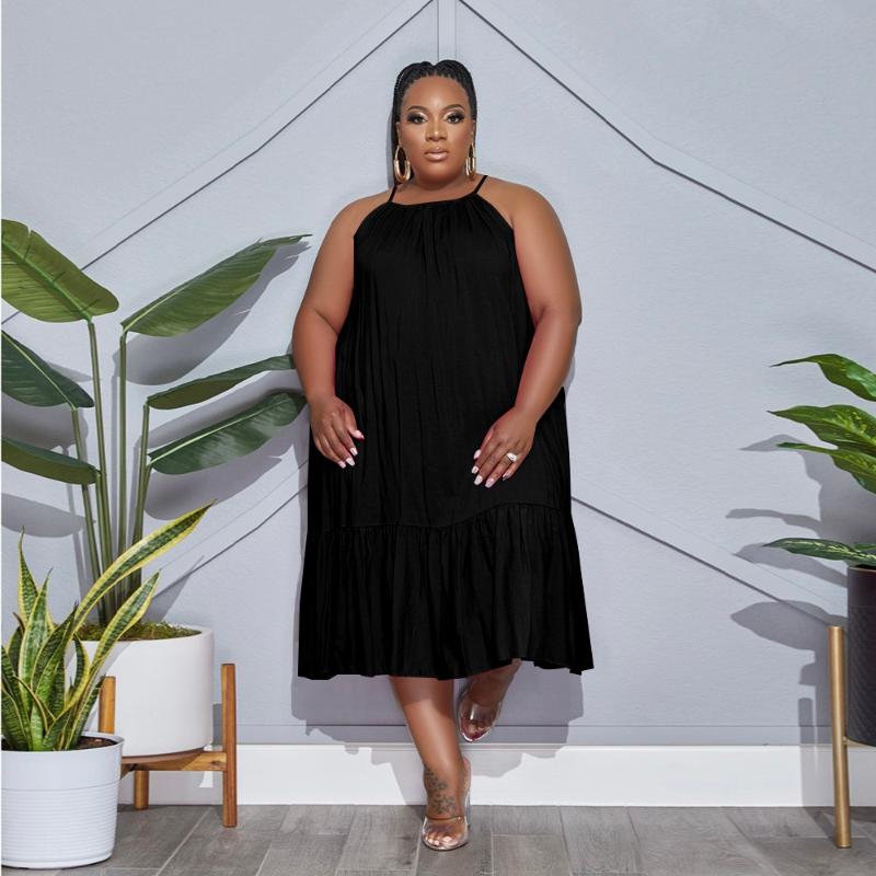 Plus Size Dresses Bulk Items Wholesale Lots -5XL Halter Solid Sleeveless Loose Ruffled Women's Clothing 2023Plus, Black
Plus Size Dresses Bulk Items Wholesale Lots -5XL Halter Solid Sleeveless Loose Ruffled Women's Clothing 2023Plus, Black
