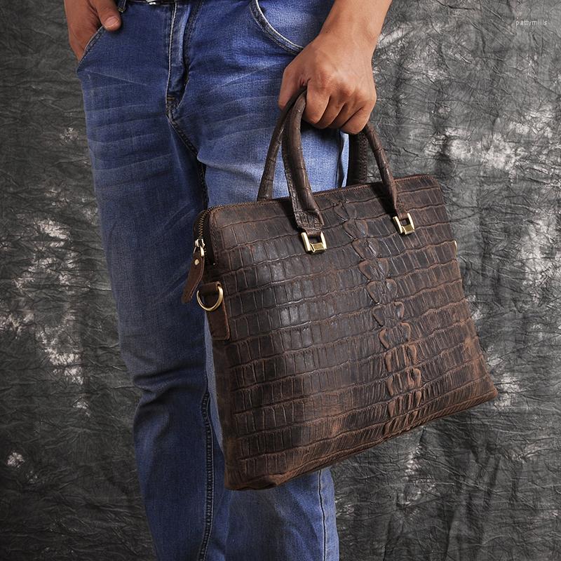 Briefcases Men Genuine Leather Black Designer Business Briefcase Fashion 16" Laptop Travel Bag Case Attache Messenger Portfolio 7241-d
Briefcases Men Genuine Leather Black Designer Business Briefcase Fashion 16" Laptop Travel Bag Case Attache Messenger Portfolio 7241-d