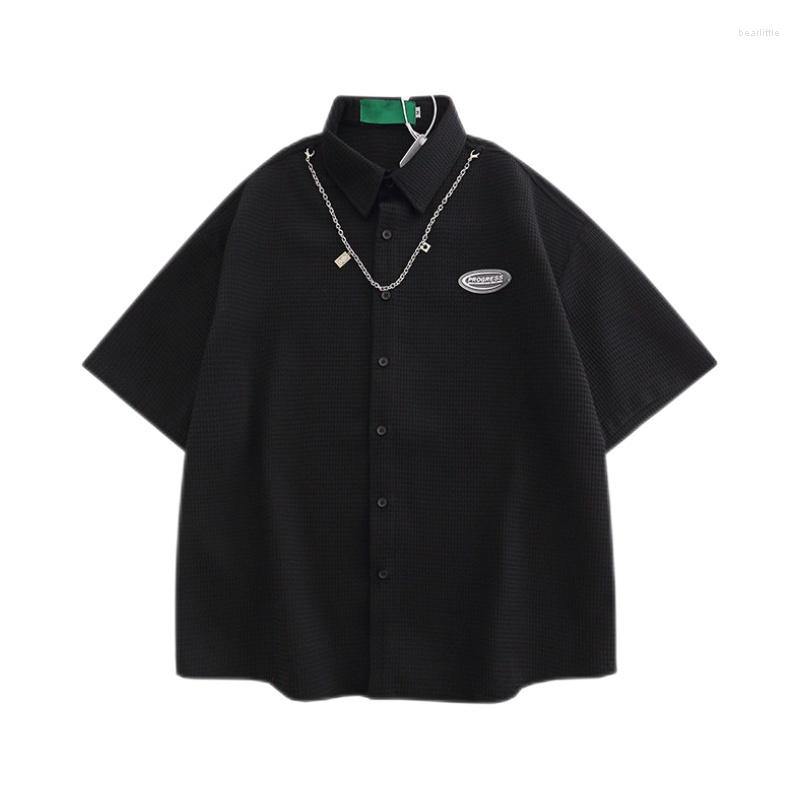 Men's Casual Shirts American Fashion Brand Waffle Design Short-sleeved For Men And Women Spring/Summer Couples Retro Oversize Shirt, Green
Men's Casual Shirts American Fashion Brand Waffle Design Short-sleeved For Men And Women Spring/Summer Couples Retro Oversize Shirt, Green