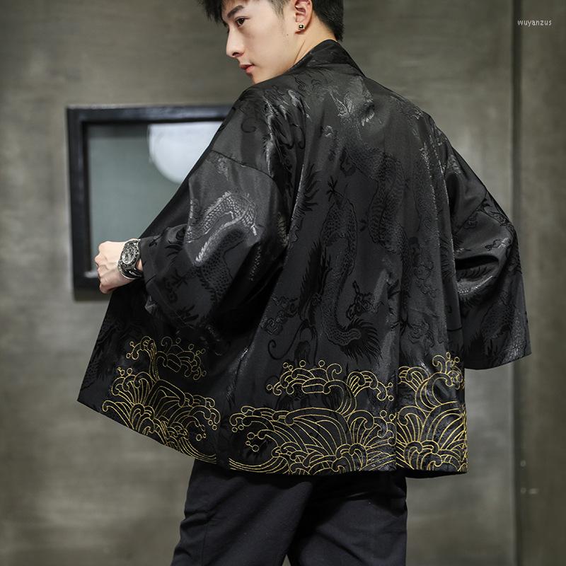 Ethnic Clothing Chinese Style Kimono Cardigan Vintage Print Dragon Embroidery Japanese Male Yukata Samurai Streetwear Blouse 5XL
Ethnic Clothing Chinese Style Kimono Cardigan Vintage Print Dragon Embroidery Japanese Male Yukata Samurai Streetwear Blouse 5XL