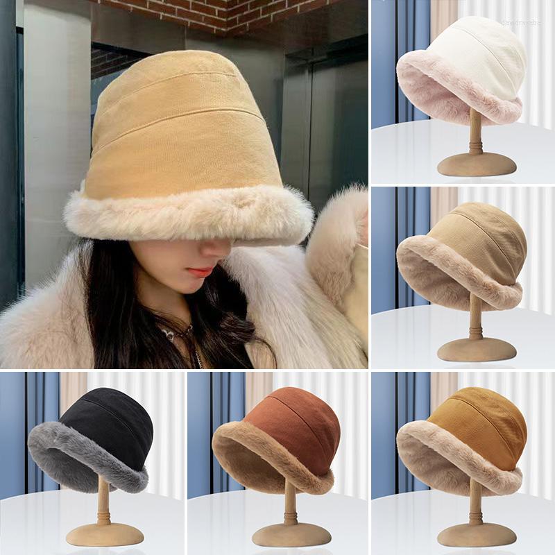Berets Wide Brim Fleece Lamb Wool Bucket Hat Women Autumn Winter Outdoor Hats Warm Man Fisherman Caps Men Fishing Panama, Black
Berets Wide Brim Fleece Lamb Wool Bucket Hat Women Autumn Winter Outdoor Hats Warm Man Fisherman Caps Men Fishing Panama, Black