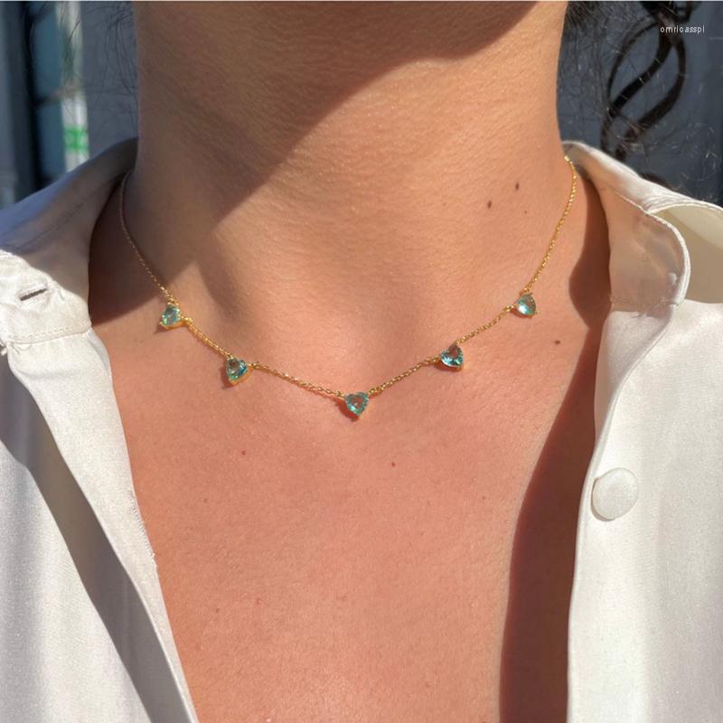 Pendant Necklaces Eternity Love Heart CZ Necklace Women Wedding Party Gorgeous Pink Blue Zircon Gift Trendy Jewelry
Pendant Necklaces Eternity Love Heart CZ Necklace Women Wedding Party Gorgeous Pink Blue Zircon Gift Trendy Jewelry