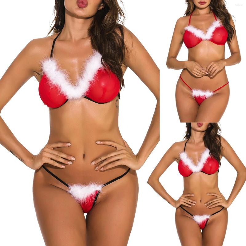 Women' Swimwear Adult Women Lingerie Women' Christmas Bikini V Solid Color Collar Two Piece Furry Robes For
Women' Swimwear Adult Women Lingerie Women' Christmas Bikini V Solid Color Collar Two Piece Furry Robes For