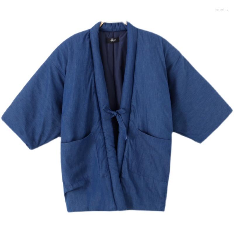 Ethnic Clothing Washed Denim Kimono Cardigan Men Winter Haori Japanese Traditional Warm Harajuku Samurai Yukata Pajamas
Ethnic Clothing Washed Denim Kimono Cardigan Men Winter Haori Japanese Traditional Warm Harajuku Samurai Yukata Pajamas
