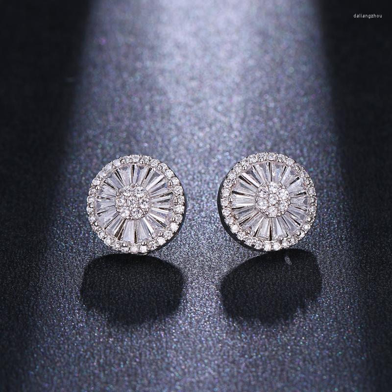 Stud Earrings Bettyue For Women Romantic Crystal Jewelry Luxury Round Zircon Wedding Simplicity Model Earring Party Gift