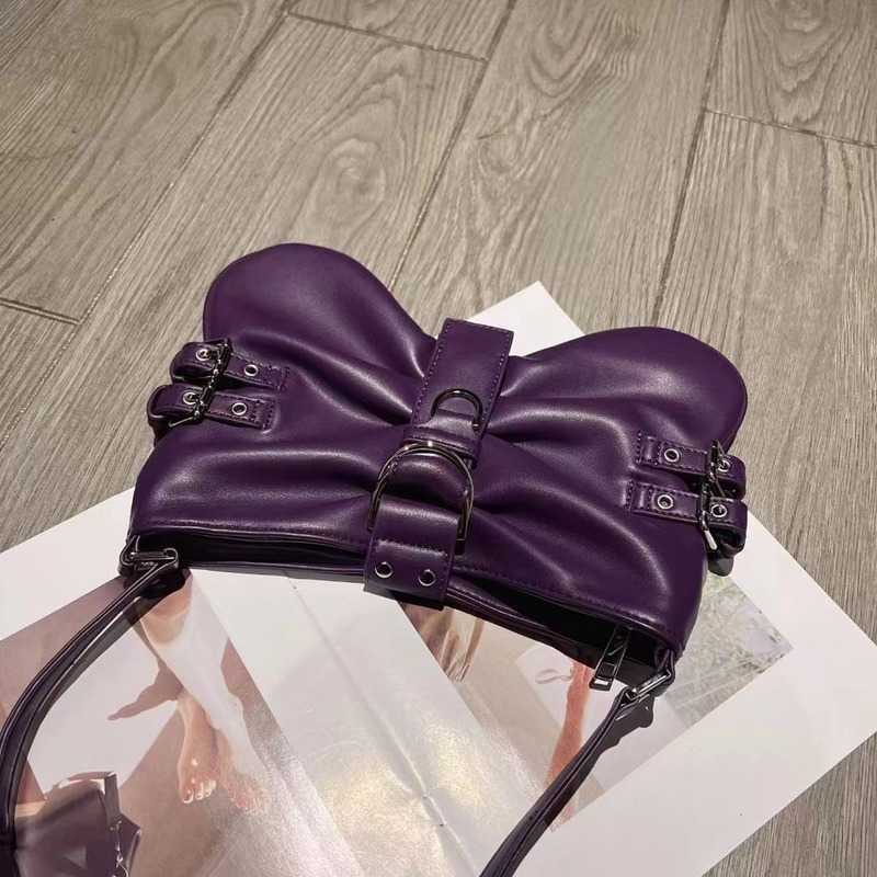 Spring And Summer New Sweet Jubilee Spice Girl Butterfly Pleated Bag Shoulder Handbag Large Capacity Female Bags 0615